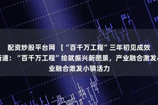 配资炒股平台网 【“百千万工程”三年初见成效】平陵街道：“百千万工程”绘就振兴新图景，产业融合激发小镇活力